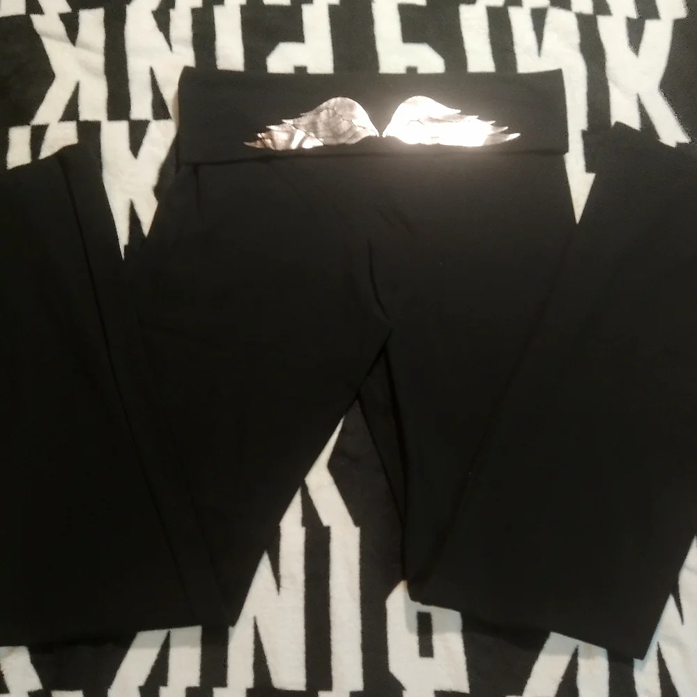 Victoria's Secret Pink VS Angel Wings Fold Over Flares Bling Set. L. - Picture 5 of 9